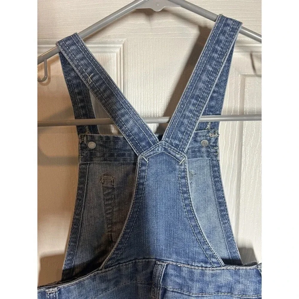 Squeeze Bib Overalls Dress Denim Girls Size 5